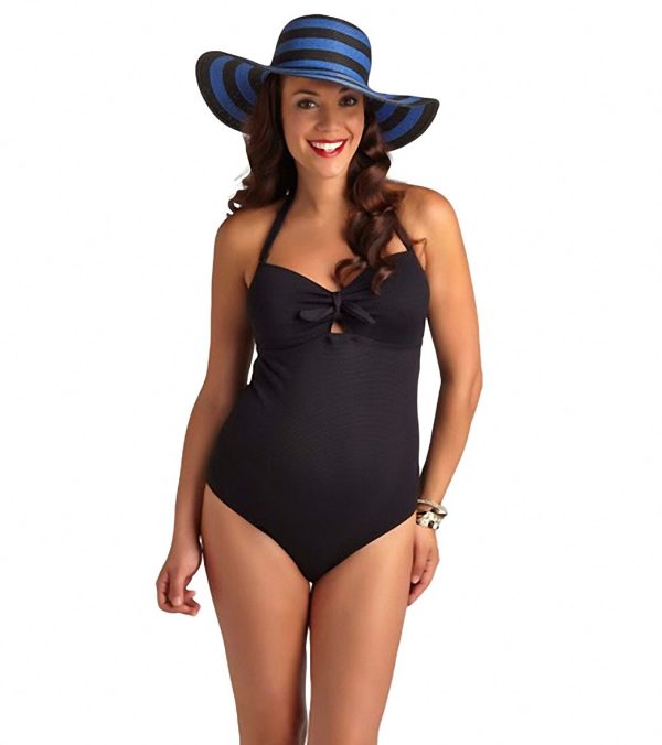 Pez Dor Maternity Capri Halter One Piece Swimsuit Sale - Image 3